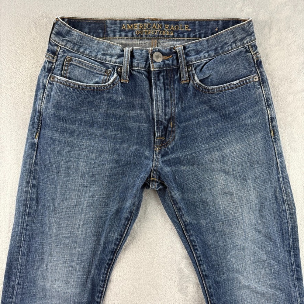 American Eagle Jeans Mens 28x30 Blue Slim Fit Dark Wash Denim